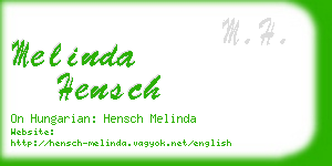 melinda hensch business card